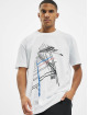 Les Hommes T-Shirt Graphic City blanc