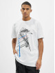 Les Hommes T-Shirt Graphic City blanc