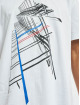 Les Hommes T-Shirt Graphic City blanc