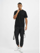 Les Hommes T-Shirt Broken noir