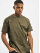 Les Hommes T-Shirt Broken vert