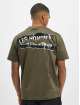 Les Hommes T-Shirt Broken vert