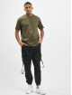 Les Hommes T-Shirt Broken vert