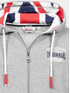 Lonsdale London Hoodies con zip Dittisham grigio