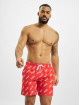 Merchcode Badeshorts Coca Cola Logo All Over Print red
