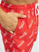 Merchcode Badeshorts Coca Cola Logo All Over Print red