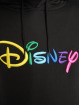 Merchcode Bluzy z kapturem Disney Rainbow Logo Emb czarny