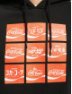 Merchcode Bluzy z kapturem Coca Cola International Logo czarny