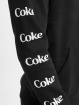 Merchcode Bluzy z kapturem Coca Cola Emb Can czarny