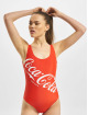 Merchcode Strój kąpielowy Ladies Coca Cola Logo czerwony