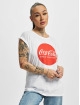 Merchcode T-Shirt Coca Cola Round Logo blanc