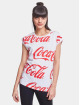 Merchcode T-Shirt Ladies Coca Cola Aop blanc