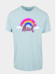 Merchcode T-shirt Ladies Mariah Rainbow blu