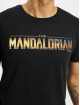 Merchcode T-Shirt Star Wars The Mandalorian Logo schwarz