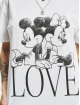 Merchcode T-Shirt Ladies Minnie Loves Mickey weiß