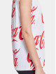 Merchcode t-shirt Ladies Coca Cola Aop wit