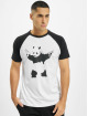 Merchcode T-Shirty Banksy Panda Raglan bialy