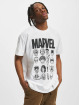 Merchcode T-Shirty Marvel bialy