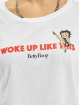 Merchcode T-Shirty Betty Boop Woke Up bialy