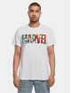Merchcode T-Shirty Marvel Logo Character bialy