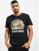 Merchcode T-Shirty Baby Yoda Mandalorian Logo czarny