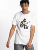 Merchcode T-skjorter Banksy Hiphop Rat hvit
