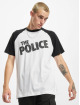 Merchcode T-skjorter The Police Logo Raglan hvit