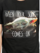 Merchcode T-skjorter Baby Yoda Song svart