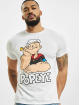 Merchcode Tričká Popeye Logo And Pose biela