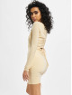 Missguided Abito Long Sleeve Ruched Bum beige