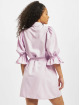 Missguided Abito Puff Sleeve Belted Mini Shirt viola