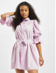 Missguided Abito Puff Sleeve Belted Mini Shirt viola