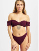 Missguided Bikinis Crinkle Milkmaid And Bottoms red