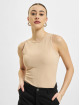 Missguided Body Petite Ribbed Racer Back beige