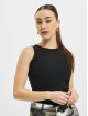 Missguided Body Petite Ribbed Racer Back noir