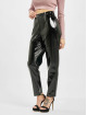 Missguided Cargo Nohavice Faux Leather High Shine Zip èierna