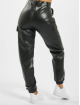 Missguided Chino bukser Faux Leather svart