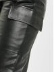 Missguided Chino bukser Faux Leather svart