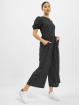 Missguided Combinaison & Combishort Polka Lace Up Puff Culotte noir