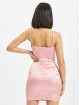 Missguided Dress Cut Out Stretch Satin rose