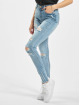Missguided High Waisted Jeans Authentic Rip Wash Skinny blue