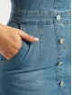 Missguided Kleid Button Detail Stretch Denim Mini blau
