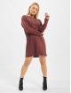 Missguided Kleid Oversized Longsleeve T-Shirt Edition braun