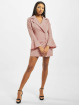 Missguided Kleid Asym Button Side Blazer rosa