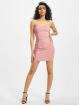 Missguided Kleid Scuba Crepe Ruched Side Mini rosa