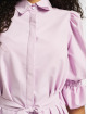 Missguided Klær Puff Sleeve Belted Mini Shirt lilla