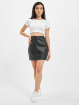 Missguided Nederdele Faux Leather Mini sort