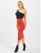 Missguided Rock Petite Slinky Rouched Midi rot