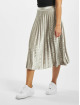 Missguided Skirt Tall Velvet Pleated Midi silver colored