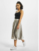 Missguided Skirt Tall Velvet Pleated Midi silver colored